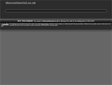 Tablet Screenshot of discountsocial.co.uk
